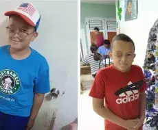 Niño pequeño de 10 años con tumor en el ojo