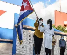 Abanderamiento de brigada médica cubana