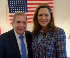 María Elvira Salazar junto a Edmundo González