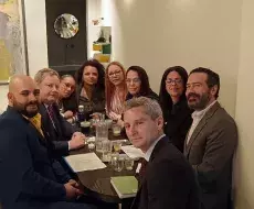 Mike Hammer en la segunda reunión con representantes de la sociedad civil