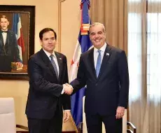 Marco Rubio y el presidente dominicano Luis Abinader