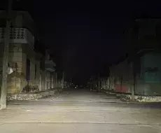 Cualquier calle de Cuba, completamente a oscuras