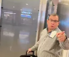 González Llort durante su &quot;encuentro&quot; con el periodista Mario J. Pentón