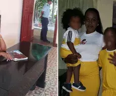 Madre cubana protesta en Camagüey