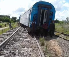 Tren se descarrila en Matanzas