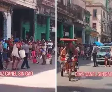 Protesta en Monte, Centro Habana, septiembre de 2025