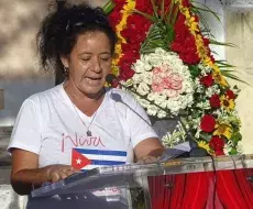 La primera secretaria del Partido Comunista en Cruces, Cienfuegos, Diosmiley Llerena Suárez