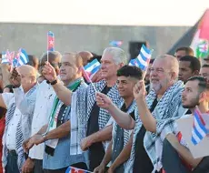 Marcha pro-Palestina en La Habana, octubre de 2025.