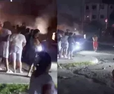 Protesta en calles de Marianao, octubre de 2025.