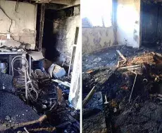 El incendio dejó como saldo fatal una anciana fallecida.