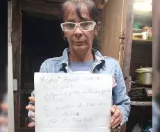 Esperanza Álvarez, hermana del preso político Amalio Álvarez.
