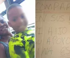 Madre cubana protesta en Centro Habana por derechos de su niño autista.