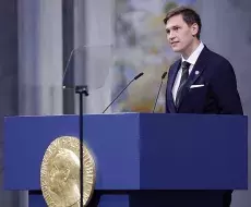 El presidente del Comité Noruego del Nobel, Jørgen Watne Frydnes