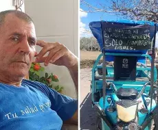 Un cartel en su triciclo le costó ser detenido en San Antonio de los Baños