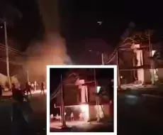 Cubanos queman sede del Partido Comunista en Morón, Ciego de Ávila