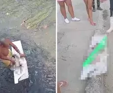 Aparece cadáver de recién nacida en río capitalino.