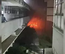 Reportan incendio en Hospital de Cienfuegos