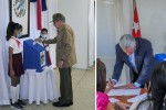 Castro y Canel votan en elecciones municipales de Cuba