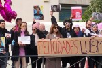 Protesta de exiliados cubanos en Madrid por cumpleaños de Otero