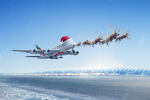 "Capitán Claus, solicitando permiso para despegar”: El mensaje navideño de Emirates Airlines que causa sensación