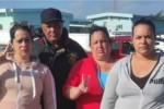 Los activistas cubanos Katia Hernández Torres, Lisandra Orraca Guerra e Irina León Valladares y Esteban Ajete Abascal 